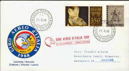 1988-Vaticano Giro Aereo Internazionale D'Italia Locarno Ancona - Aéreo