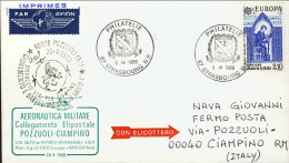 1988-France Francia Aeronautica Militare Collegamento Elipostale Pozzuoli Ciampi - Storia Postale