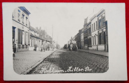 CPA Photo 1918. Halluin I/ Flanderen, Lillen Straße. Militaires Allemands   (59 France) - Other & Unclassified