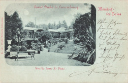 Luxembourg Mondorf Les Bains Partie Dans Le Parc CPA + Timbre Grand Duché Cachet 1898 - Luxemburg - Stadt
