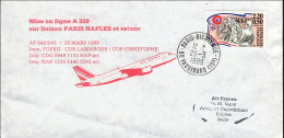 1989-France Francia I^volo A 320 Parigi Napoli Del 26 Marzo - 1961-....