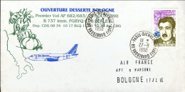 1990-France Francia I^volo Air France Parigi Bologna Del 27 Agosto - 1961-....