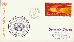 1968-Nazioni Unite Per La Mostra Viaggiante Dei Francobolli Onu Volo TWA (?) New - Autres & Non Classés