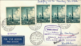 Vaticano-1968 I^volo Lufthansa Boeing 737 Amburgo Stoccolma Del 1 Aprile - Airmail