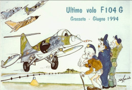 Vaticano-1994 Cartolina Ultimo Volo F104 G Dispaccio Volo Straordinario Per Tori - Airmail