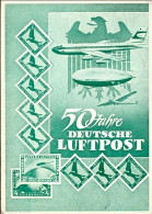 1966-San Marino Aerogramma Cartolina 50^ Anniversario Posta Aerea Tedesca, I^vol - Poste Aérienne