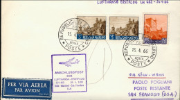 1966-San Marino Aerogramma I^volo Lufthansa LH 462 Colonia San Francisco Del 24  - Luftpost