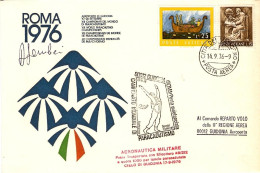 Vaticano-1976 XIII^campionato Mondiale Di Paracadutismo Cachet Posta Aviolanciat - Luftpost