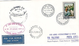 Vaticano-1979 31^ Giro Aereo Internazionale Di Sicilia,firma Del Pilota - Airmail