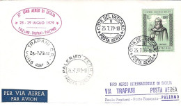 Vaticano-1979 31^ Giro Aereo Internazionale Di Sicilia,firma Del Pilota - Posta Aerea