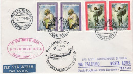 Vaticano-1979 31^ Giro Aereo Internazionale Di Sicilia,firma Del Pilota - Luftpost