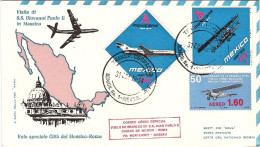 1979-Messico Volo Speciale Citta' Del Messico Vaticano Del 31 Gennaio - Messico