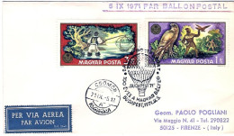 1971-Ungheria Hungary Magyar Busta Con Annullo Del Volo Speciale Per Budapest '7 - Postmark Collection
