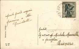 1921-cartolina Donnina Affrancata 15c.Vittoria Isolato, Firmato Chiavarello Cat. - Marcophilia