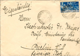 1930-lettera Diretta In Germania Affr. L.1,25 Francesco Ferrucci Isolato, Firmat - Marcophilia