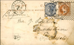 1886-Gran Bretagna Intero Postale, 5 P. Con Affrancatura Aggiunta, 5 P.diretto I - Sonstige & Ohne Zuordnung