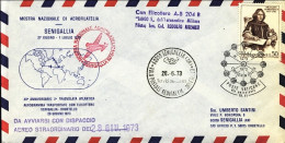 Vaticano-1973 Collegamento Postale Con Elicottero Senigallia Orbetello Del 28 Gi - Posta Aerea