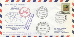1973-San Marino Aerogramma Collegamento Postale Con Elicottero Senigallia Orbete - Luchtpost