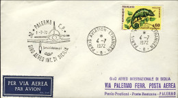 1972-France Francia Per Il 24^ Giro Aereo D'internazionale Di Sicilia - Storia Postale