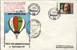 1979-Portogallo Aerogramma ,bollo Amaranto Posta Con Pallone Mongolfiera Sassone - Storia Postale