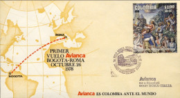 1978-Colombia I^volo Avianca Bogota Roma Del 26 Ottobre - Colombia