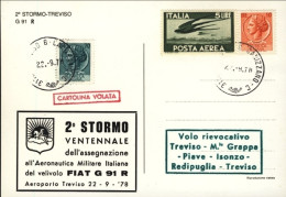 1978-cartolina Illustrata Volata Del 2^ Stormo Ventennale Dell'assegnazione All' - Poste Aérienne