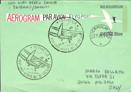 1974-Svezia Per Il 26^ Giro Aereo Internazionale Di Sicilia - Storia Postale