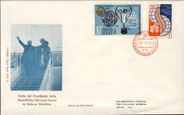 1975-Russia +cartoncino Visita Del Presidente Della Repubblica Leone In Unione S - Autres & Non Classés
