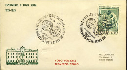 1975-50^ Anniversario Esperimento Di Posta Aerea Sul Lario, Volo Postale Tremezz - Poste Aérienne