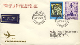 Vaticano-1974 Interflug I^volo TU 134 Milano Berlino, Catalogato Ma Non Quotato  - Airmail