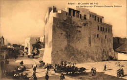 1911/12-"Guerra Italo-Turca,il Castello Del ValI* Ora Residenza Del Comando Gene - Libië