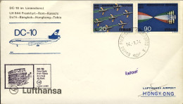 1974-I^volo Lufthansa LH 644 Roma Hong Kong Del 14 Gennaio (80 Pezzi Trasportati - Briefe U. Dokumente