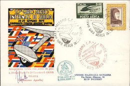 1975-per Il XXVII^giro Aereo Internazionale Di Sicilia Firma Del Pilota - Poste Aérienne