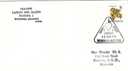 1970-Australia Lettera Con Bolli Speciali Per Il Lancio Del Razzo Europa 1 A Woo - Other & Unclassified