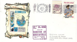 1981-U.S.A. 36 Stormo Caccia Percorso Ramstein AB-Gioia Del Colle Del 30 Giugno - Storia Postale