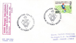 1981-lettera Con Bollo + Cachet XVIII^rassegna Internazionale Elettronica Nuclea - 1981-90: Storia Postale