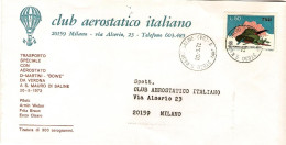 1972-club Aerostatico Italiano Volo In Pallone Libero Del 20 Maggio Da Verona A  - Poste Aérienne