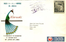 1962-Pakistan Ufficiale Della JAL "nuova Rotta Della Seta" Karachi Tokyo Del 4 O - Pakistan