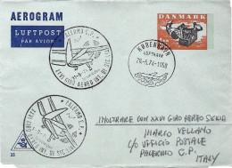 1974-Danimarca XXVII^Giro Aereo Internazionale Della Sicilia,tappa Di Catania - Poste Aérienne