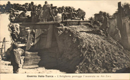 1911/12-"Guerra Italo-Turca,l'artiglieria Protegge L'avanzata Su Ain Zara" - Libië