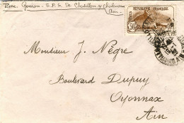 1926-France Francia Busta Affrancata 50c.+10c. Orfani Di Guerra Isolato - Briefe U. Dokumente