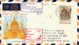 1971-Cipro Cyprus I^volo Lufthansa LH 286 Francoforte Torino Del 1 Aprile, Dispa - Storia Postale