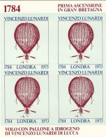 1973-foglietto Erinnofilo Commemorativo Prima Ascensione In Gran Bretagna 1784 V - Erinnofilia