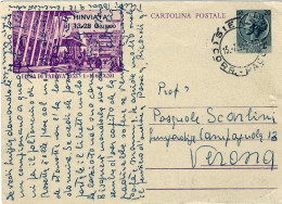1953-cartolina Postale L.20 Fiera Di Padova (rinviata Al 13-28 Giugno) - 1946-60: Poststempel