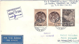 Vaticano-1963 I^volo Lufthansa LH 180 Francoforte Las Palmas (isole Canarie) Del - Luchtpost