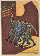 1942-cartolina Illustrata "un Popolo Di Soldati Con Un Esercito Di Cittadini" Di - Patriotic