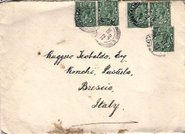 1930-Gran Bretagna Busta Diretta In Italia Affrancata Con Cinque 1/2 P. - Lettres & Documents