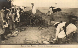 1911/12-"Guerra Italo-Turca,batteria Di Sbarco Agli Avamposti" - Libië