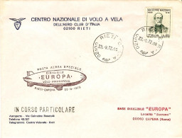 1972-del Centro Nazionale DI^volo A Vela Con Bollo Posta Aerea Speciale Dirigibi - Airmail