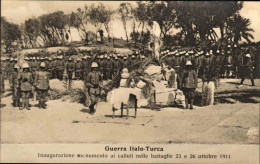 1911/12-"Guerra Italo-Turca,inaugurazione Monumento Ai Caduti" - Libië